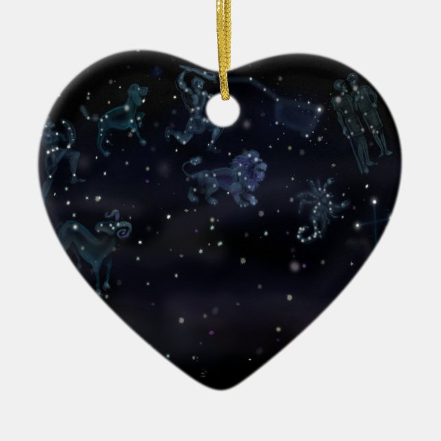 Constellations Ceramic Ornament (Front)