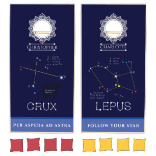 Constellations Crux And Lepus Cornhole Set