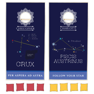 Constellations Crux And Piscis Austrinus Cornhole Set