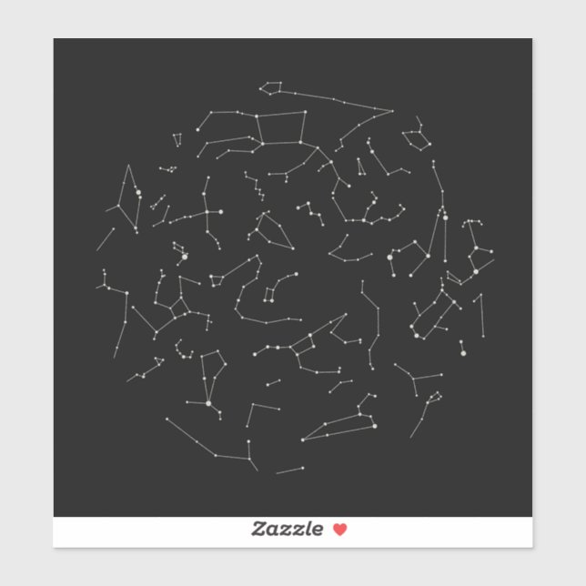 Constellations in the Northern Hemisphere Sticker (Sheet)