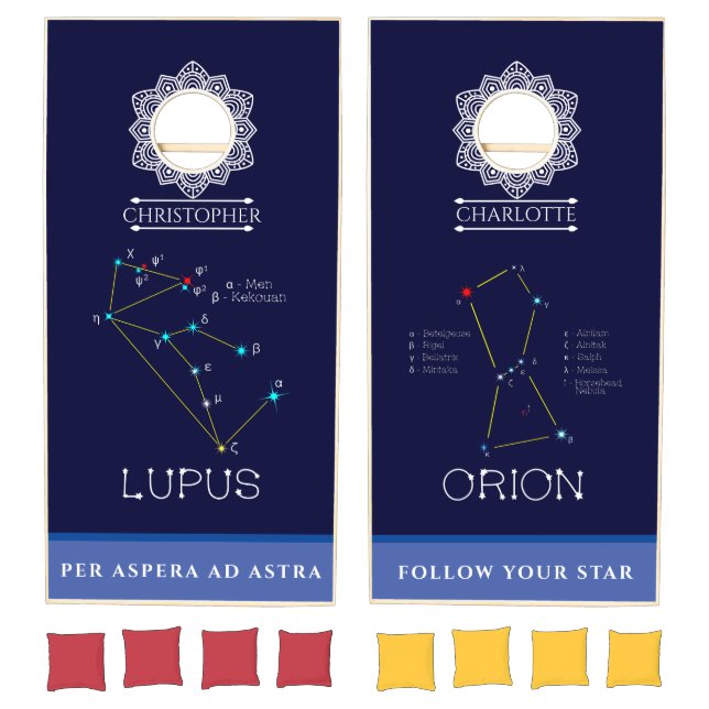 Constellations Lupus And Orion Cornhole Set (Set)