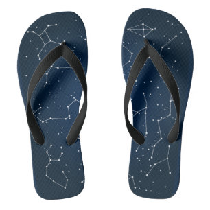 Constellations Map pf Stars Flip Flops