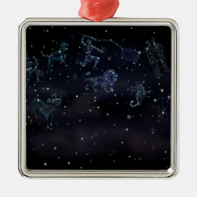 Constellations Metal Ornament (Front)