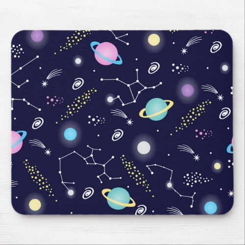 Constellations Pattern Mouse Pad