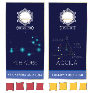 Constellations Pleiades And Aquila Cornhole Set