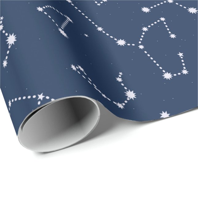 Constellations Starry Sky Wrapping Paper (Roll Corner)
