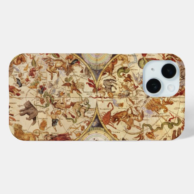 Constellations, Vintage Astronomy, Frederik de Wit Case-Mate iPhone Case (Back (Horizontal))