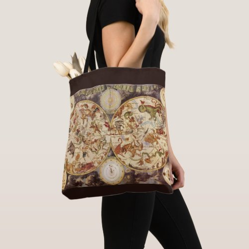 Constellations Vintage Astronomy Frederik de Wit Tote Bag