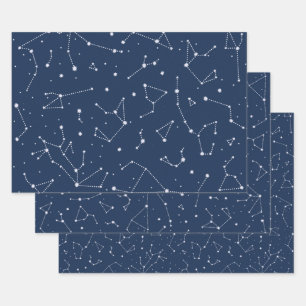 Constellations Wrapping Paper Sheets