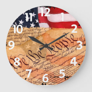 Constitution Acrylic Round Wall Clock