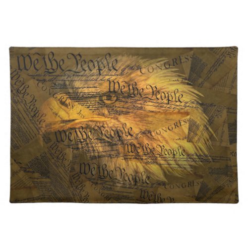 Constitution American Bald Eagle Cloth Placemat
