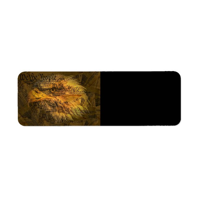 Constitution American Bald Eagle Label (Front)