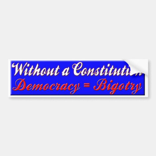 CONSTITUTION BUMPER STICKER