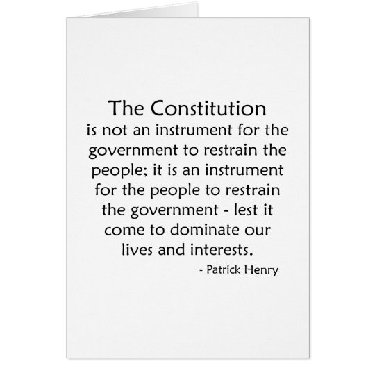 Constitution Card