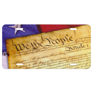 Constitution License Plate