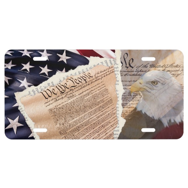 Constitution License Plate (Front)