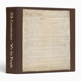 Constitution of the United States, We The People 3 Ring Binder