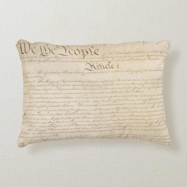 Constitution of the United States, We The People Accent Pillow (Front)