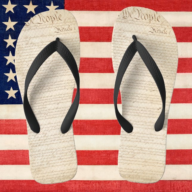 Constitution of the United States, We The People Flip Flops (Creator Uploaded)