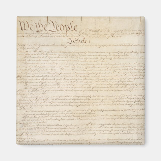 Constitution of the United States, We The People Magnet (Front)