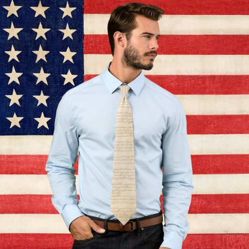 Constitution of the United States We The People Neck Tie