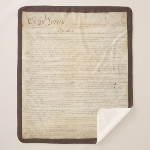 Constitution of the United States We The People Sherpa Blanket