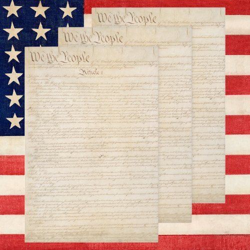 Constitution of the United States We The People Wrapping Paper Sheets