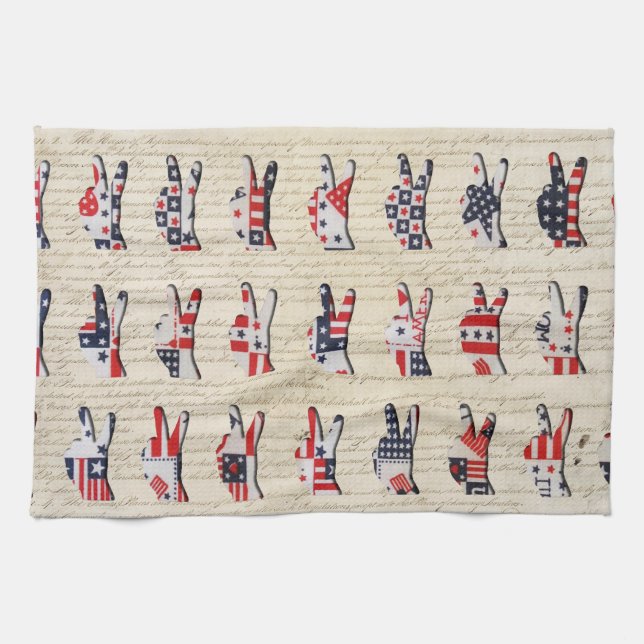 Constitution Peace Towel (Horizontal)