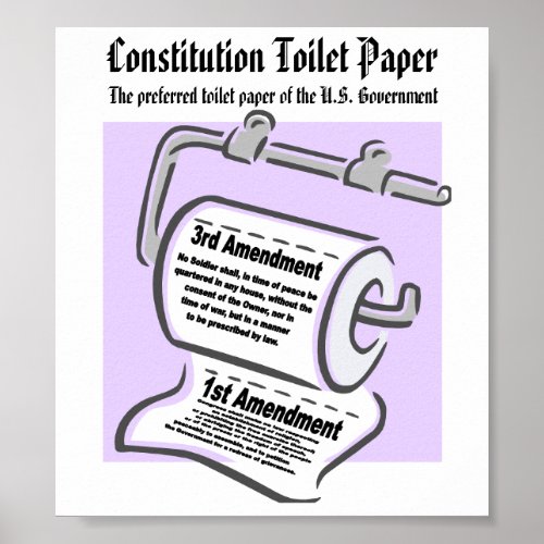 Constitution Toilet Paper Poster