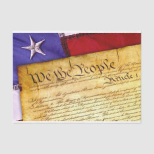 Constitution We The People Decoupage Tissue Paper