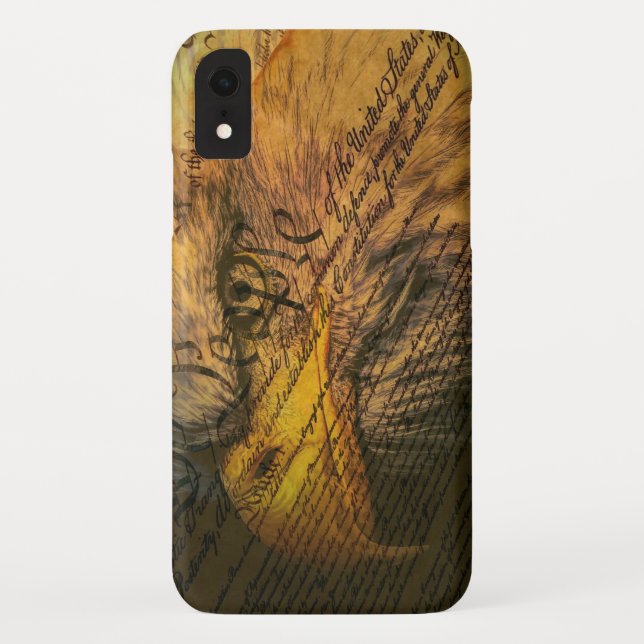 Constitution With Bald Eagle Case-Mate iPhone Case (Back)