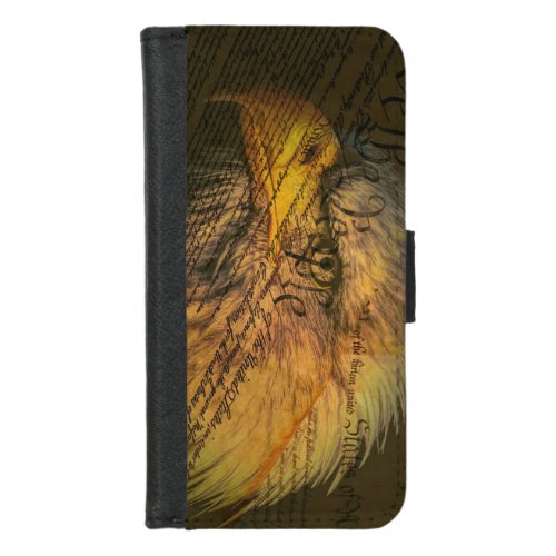 Constitution With Bald Eagle iPhone 87 Wallet Case