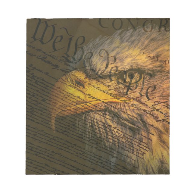 Constitution With Bald Eagle Notepad (Front)