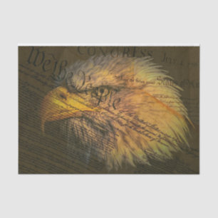 Constitution With Bald Eagle Tissue Paper