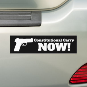 Constitutional Carry NOW! Bumper Sticker