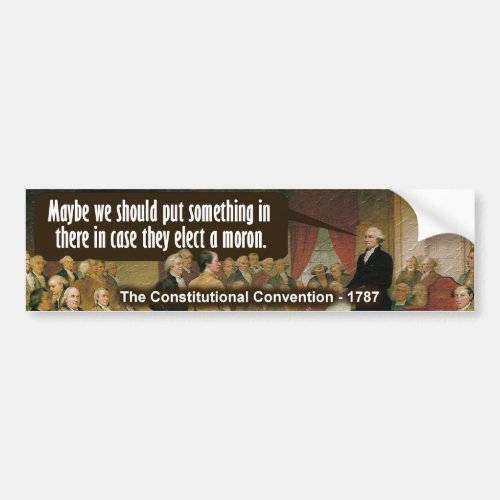 Constitutional Convention Bumper Sticker
