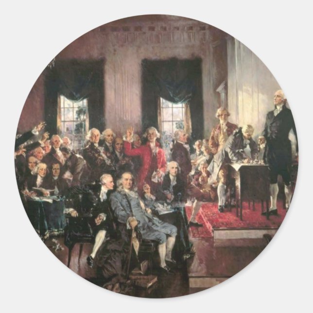 Constitutional Convention Classic Round Sticker (Front)