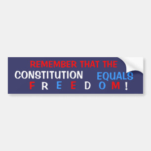 Constitutional Freedom Bumper Sticker