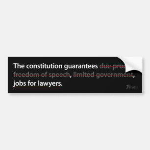 Constitutional Guarantees Bumper Sticker