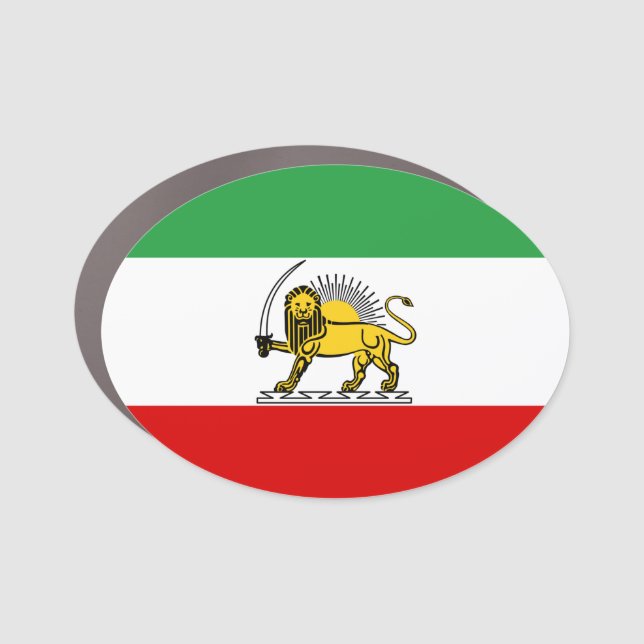 Constitutional Monarchy of Iran flag (1907-1980) Car Magnet (Front)