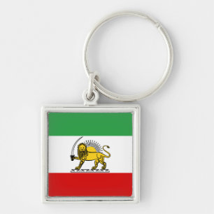 Constitutional Monarchy of Iran flag (1907-1980) Keychain