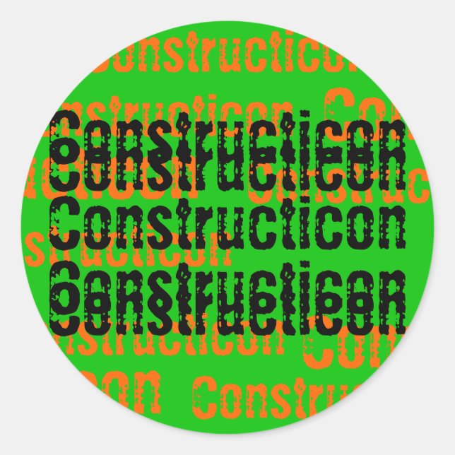 Constructicon Hard Hat Sticker (Front)
