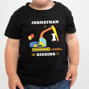 Construction 1st Birthday Baby T-Shirt