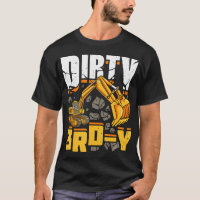 Construction 3Rd Birthday Boy Dirty 3Rd-Y Excavato
