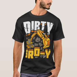 Construction 3Rd Birthday Boy Dirty 3Rd-Y Excavato T-Shirt