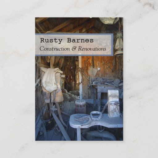 Customizable Construction and Builder's Business Card Template