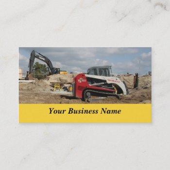 Construction And Contractor Business Card by clcbizcards at Zazzle