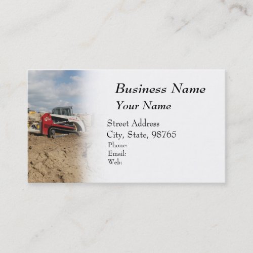 Construction and Contractor Business Cards