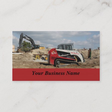 Construction And Contractor Business Card