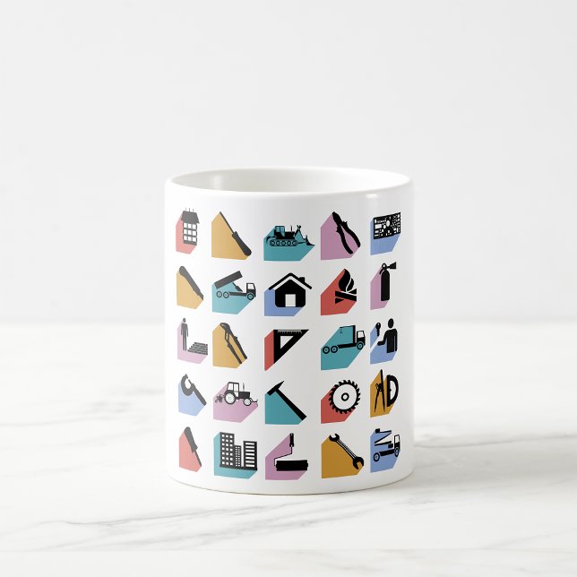 Construction and DIY Home Improvement Icons Coffee Mug (Creator Uploaded)